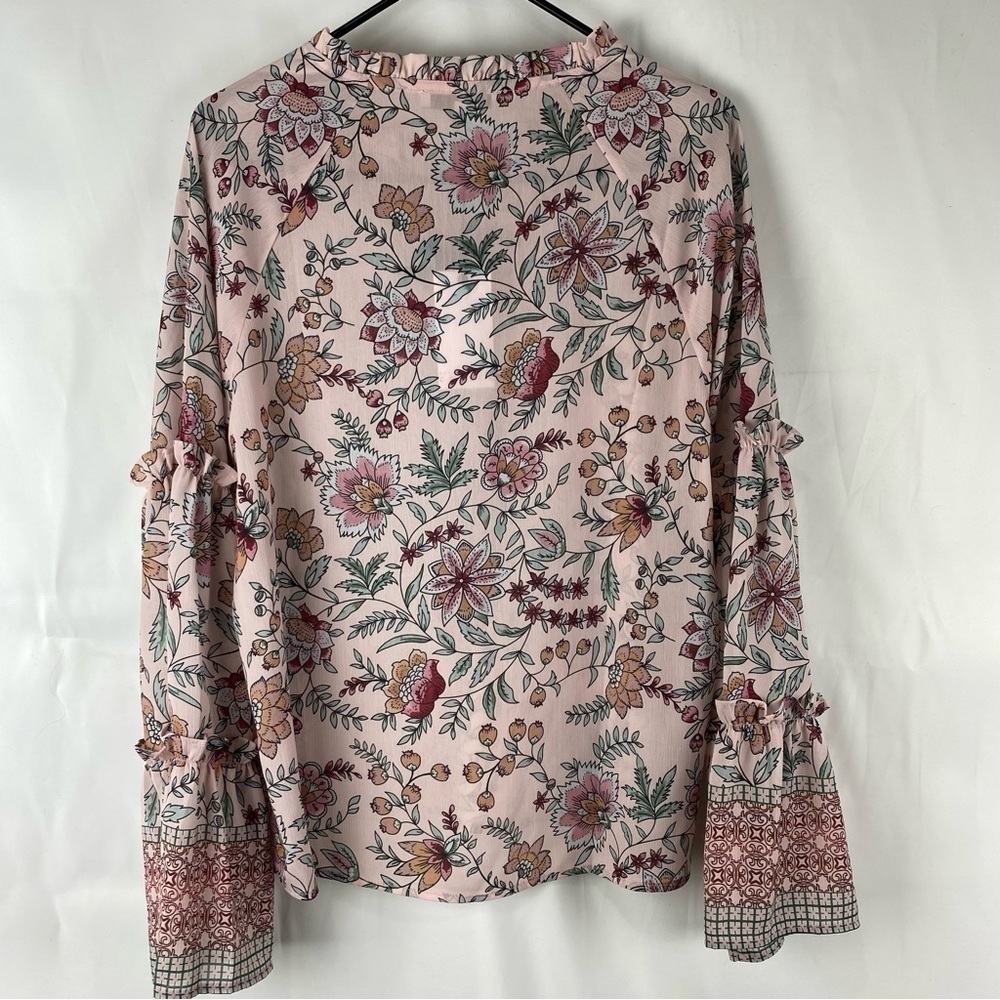 Cezele boho bell sleeve shirt NWT size M - Picture 3 of 8